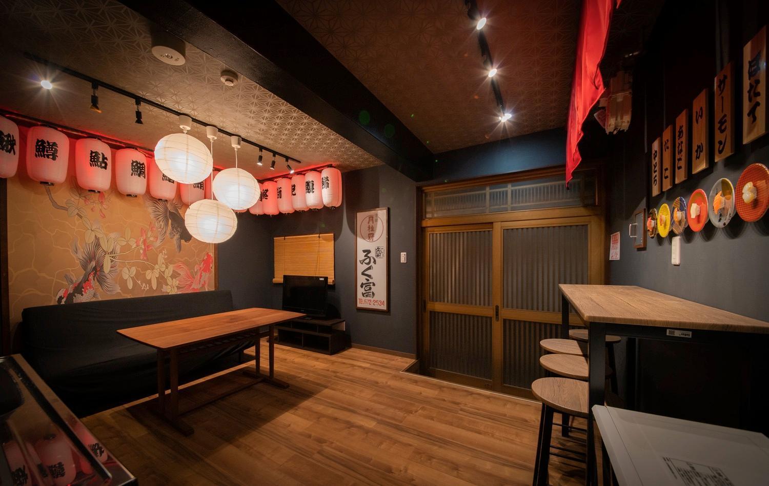 Fukufuku Sushi-Themed Guesthouse เกียวโต ภายนอก รูปภาพ