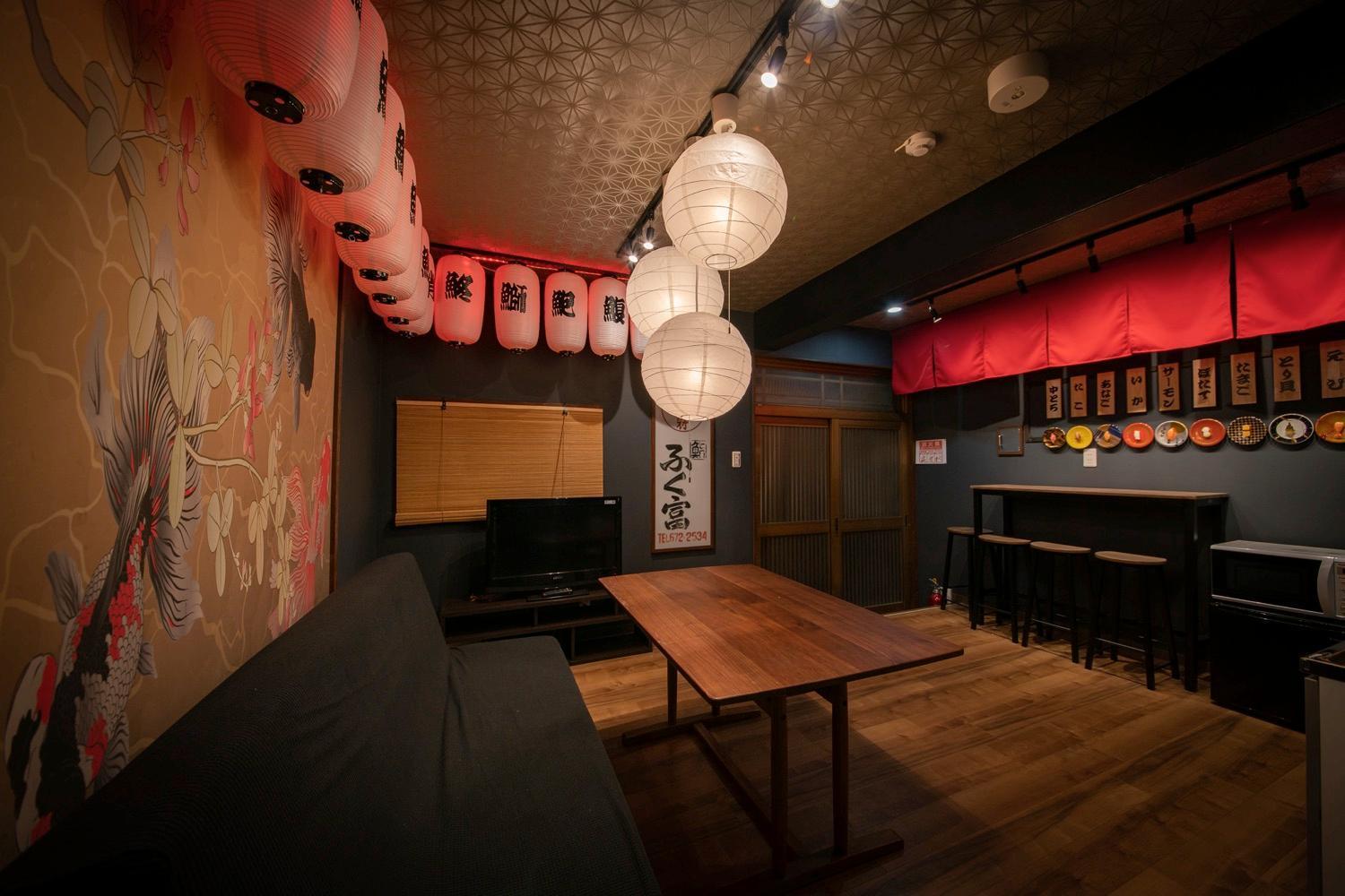 Fukufuku Sushi-Themed Guesthouse เกียวโต ภายนอก รูปภาพ